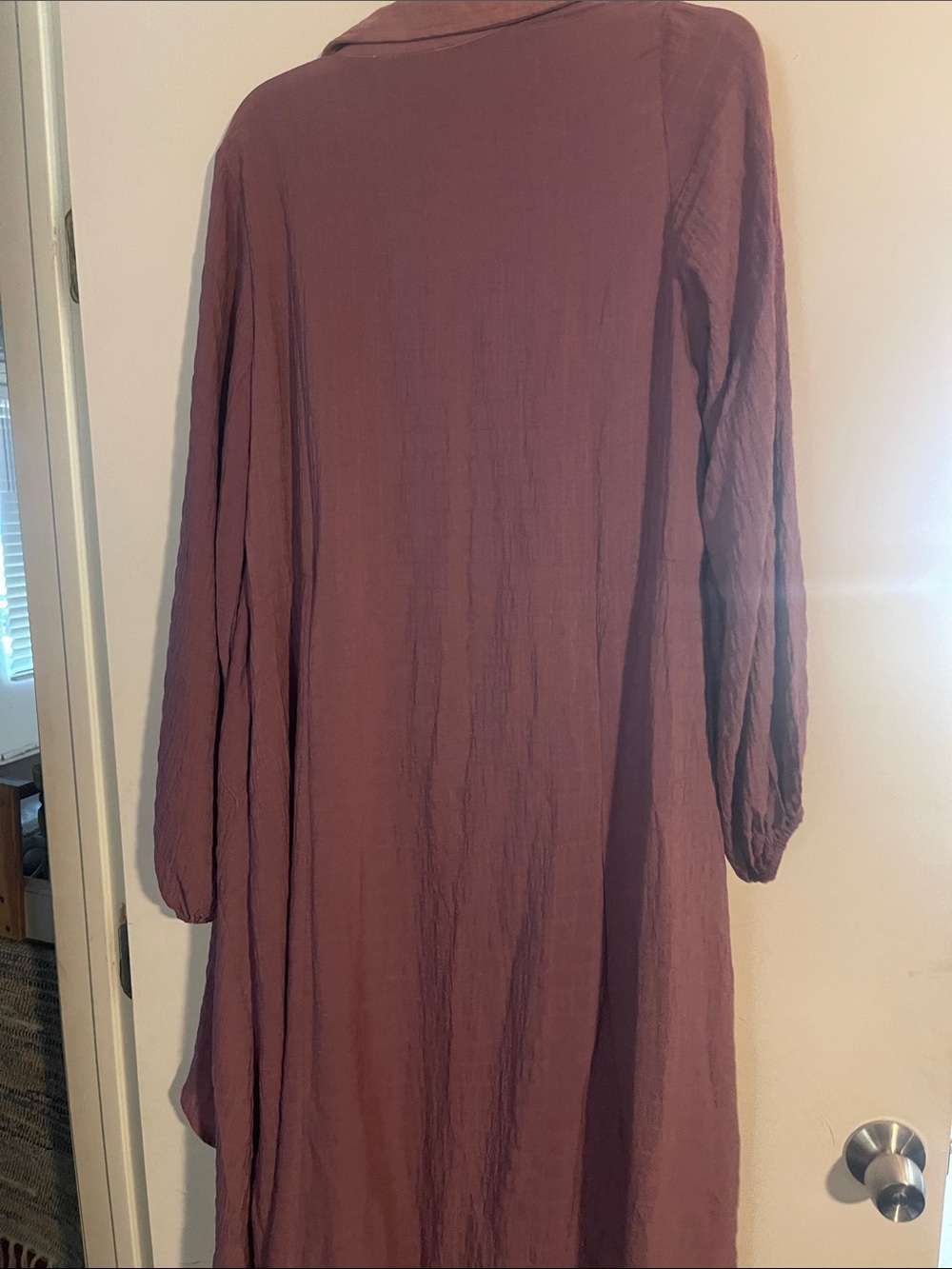 Mauve Lightweight Button-Front Duster from
Junk Gypsy - Picture 6 of 6